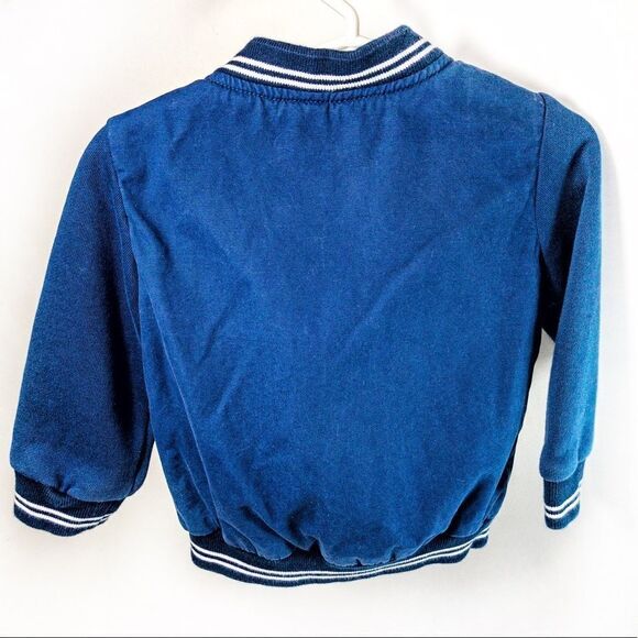 Baby Gap Blue Baseball Jacket Sz 12-18m - Picture 3 of 10